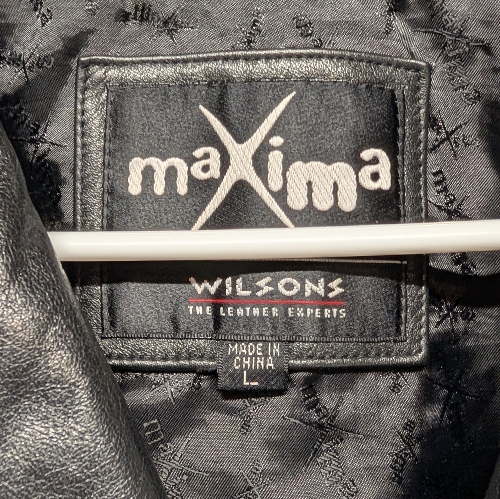 Wilsons Leather Maxima Women's Black Button Jacket Large - Picture 3 of 6